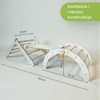 Pikler trougao + ljuljaska + rampa